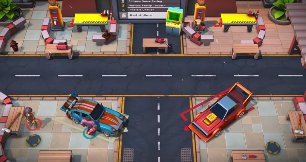 Use all cars and win the race in Speed Crew game